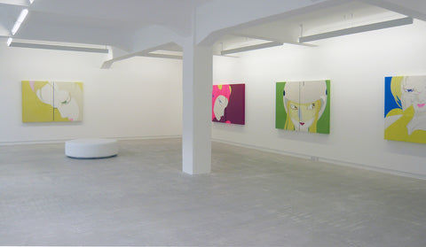Yoshitaka Amano, devA-lOKA, Installation view, 2008, Galerie Michael Janssen Berlin