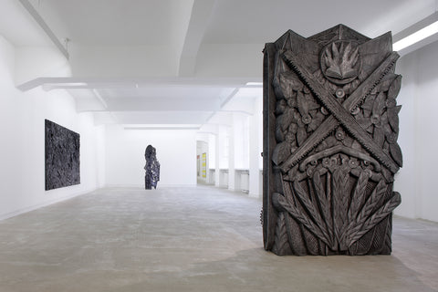 Aaron Spangler, Paranoid Defenders , Installation view, 2009, Galerie Michael Janssen, Berlin