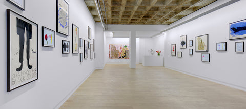 Rose Wylie, Works on paper, Installation view, 2013, Galerie Michael Janssen Berlin