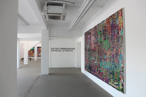 Peter Zimmermann - Crystal and Fruits, Installation view, 2013, Galerie Michael Janssen Singapore