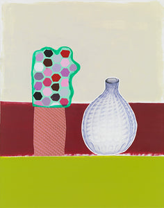 Meg Cranston - Violet Bottle on Three Colors